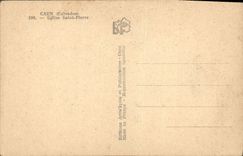 CPA Caen Eglise Saint Pierre