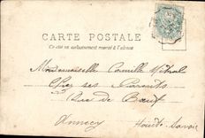 VINTAGE POSTCARD Fantasy Deadened Woman