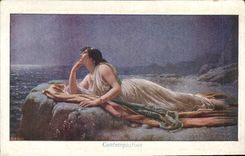 VINTAGE POSTCARD Fantasy Contemplation Publicity Great pharmacy of Doctor Place Bugeaud Rue Taillefer Périgueux