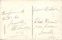 CPA Fantaisie Homme Fer a cheval