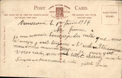 VINTAGE POSTCARD Alice Where Art Thou? Woman