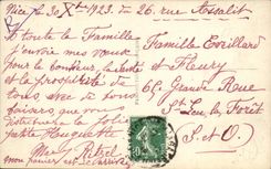 CPA Fantaisie Fleurs Colombes 