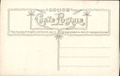 VINTAGE POSTCARD Fantaisie Poisson Woman Fishes Sinning