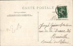 VINTAGE POSTCARD Fantasy Merry Poisson Woman April