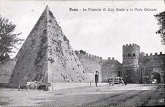 La POSTAL Roma Piramide di Cajo Cestio E de la VENDIMIA lo llevó Ostiense