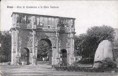 Meta Sudante de Roma Arco di Constantino E de la POSTAL de la VENDIMIA