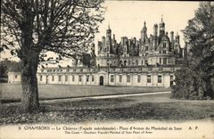 CPA Chambord Le Chateau Place d'Armes du Marechal de Saxe