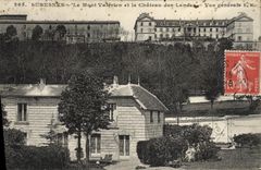 CPA Suresnes Le Mont Valerien et le Chateau des Landes Vue generale 
