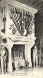 VINTAGE POSTCARD Castle of Chaumont on the Loire Chimney of the room of the guards Armours