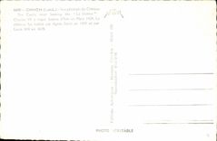 MODERN CARD Chinon View of the Castle