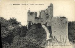 CPA Vendome Ruines du Chateau Vue D'Ensemble