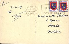 VINTAGE POSTCARD Drill of Fontainebleau the Path of the Beeches