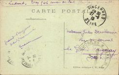 VINTAGE POSTCARD Wood of Vincennes the Lake Daumesnil