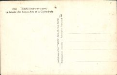 CPM Tours Le Musee des Beaux Arts et la Cathedrale