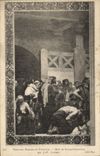 CPA Paris Peintures murales du Pantheon Mort de Sainte Genevieve par JP Laurens
