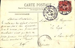 VINTAGE POSTCARD Paris Panorama towards Notre Dame