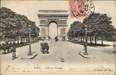 CPA Paris L'Arc de Triomphe