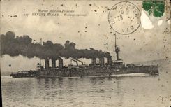 VINTAGE POSTCARD Ernest Renan Croiseur armours
