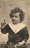 VINTAGE POSTCARD Jeannot the malm Petit Rascal Knows Folds Nothing of its Lesson Child