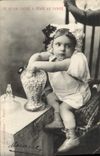 VINTAGE POSTCARD What one Gange To come In the World Child Dragees