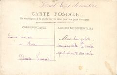 VINTAGE POSTCARD Happy New Year Child Ass Mule