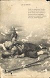 VINTAGE POSTCARD the Bugle It is layer on I' bleaches on grass Enfant