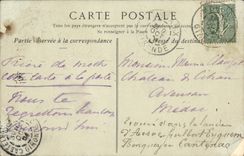 CPA Chemin de Fer a Cremaillere du Mont Revard Une tranchee Train