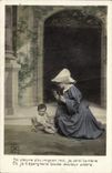 VINTAGE POSTCARD Fantasy Religious Child wife Baby