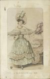 VINTAGE POSTCARD Fantasy Woman elegance in 1831