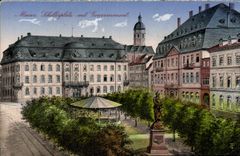 VINTAGE POSTCARD Mainx Schillerplatx millet Government