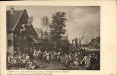 VINTAGE POSTCARD Teniers Kirchmesstag Verlag von Hofphotograph Wien