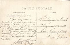 VINTAGE POSTCARD Happy New Year Marine Child