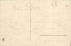 Puentes de Strassburg de la POSTAL de la VENDIMIA del Rin