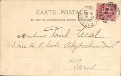 VINTAGE POSTCARD Drill of Fontainebleau Pond of Franchard