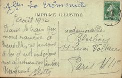 VINTAGE POSTCARD Regnault Castle the Four Aymon Wire the Shaking Rock