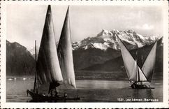 CPM Lac Leman Barques Bateaux 