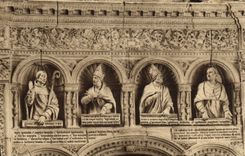 VINTAGE POSTCARD the Saints De Solesmes Quartre Doctors of the Tomb of Notre Dame