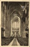 CPA Chartres Interieur de la cathedrale La Nef et le Choeur