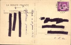 CPA Chartres Interieur de la cathedrale La Nef et le Choeur