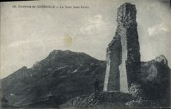 VINTAGE POSTCARD Surroundings of Grenoble the Tower Without Venom