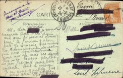 VINTAGE POSTCARD Surroundings of Cauterets Pit of the Bridge of Spain