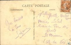 VINTAGE POSTCARD Bordeaux the Arrow St Michel