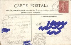 VINTAGE POSTCARD Cannes Seen On the Mount Knight