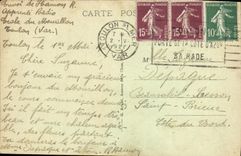 CPA Toulon Le Mourillon Rade Du Fort Saint Louis Vue De La Mitre