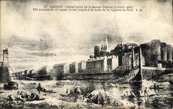 La POSTAL de la VENDIMIA encoleriza la catástrofe del 10 de abril de 1850 de cadena bajo