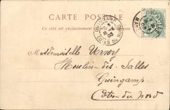 CPA Granville La Rue Du Port Et Les Remparts