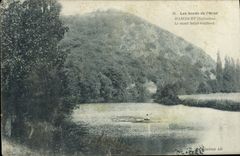 CPA Les Bords De L'Orne Harcourt Le Mont Saint Gaillard Canoe