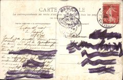 VINTAGE POSTCARD Edges Of Orne Harcourt Mont Saint the Strong Canoe