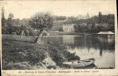 VINTAGE POSTCARD Surroundings Of Caen Germany Edges Of Orne Laundrette