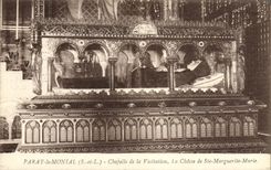 Cámara acorazada de Paray Monial de la POSTAL de la VENDIMIA del Visitation la caza del co. Margarita Marie